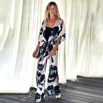 Ensemble Kimono Pantalon Fleuri - Vignette | Dame Fleur