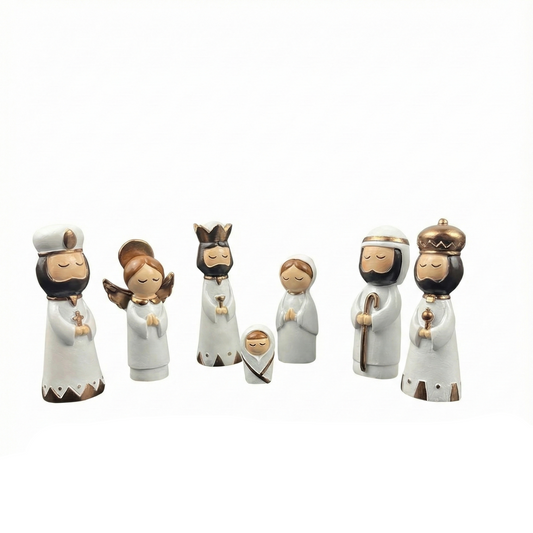 Crèche de Noël Originale - 7 Pièces