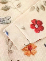 Flora | Pull Femme Bohème en Maille Brodée - Motifs Floraux Vintage - Vignette | Dame Fleur