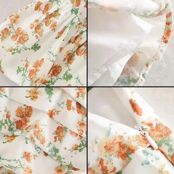 Jupe Courte Fleurie Volantée | Dame Fleur