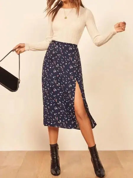 Jupe Crayon Fleurie | Dame Fleur