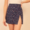 Jupe Droite Courte Fleurie | Dame Fleur