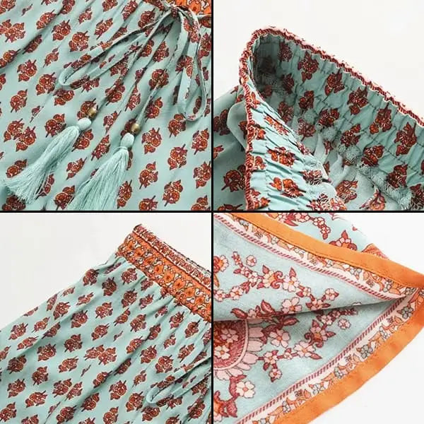 Jupe Fleurie Courte Bohème Vintage | Dame Fleur