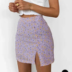 Jupe Fleurie Courte Pompons - Vignette | Dame Fleur