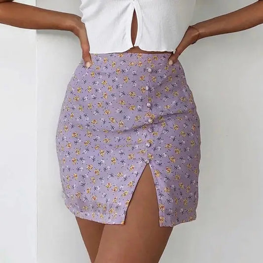 Jupe Fleurie Courte Pompons | Dame Fleur