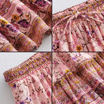 Jupe Fleurie Courte Rose - Vignette | Dame Fleur