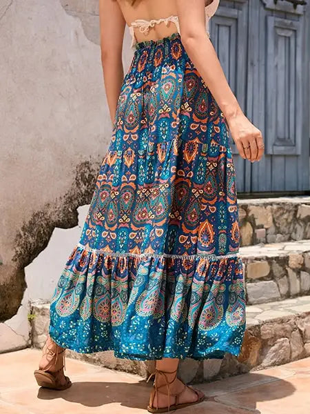 Jupe Fleurie Hippie | Dame Fleur
