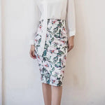 Jupe Fleurie Mi-Longue - Vignette | Dame Fleur