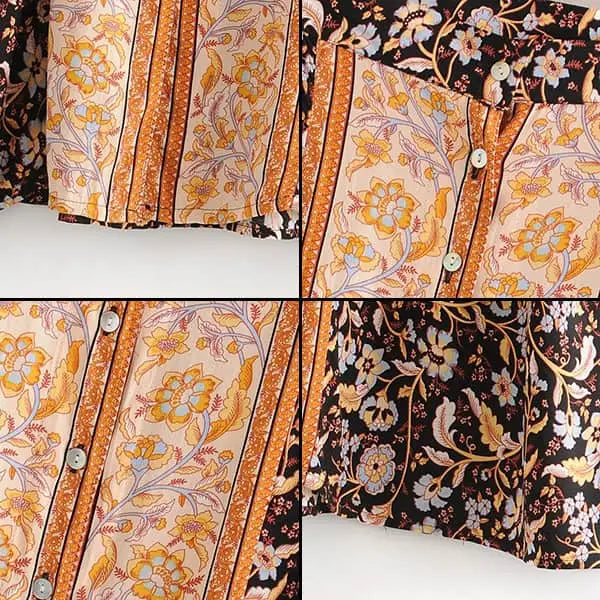 Jupe Longue Fleurie Automne | Dame Fleur