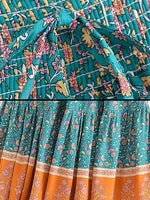 Jupe Longue Fleurie Boho - Vignette | Dame Fleur