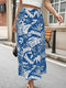 Jupe Longue Fleurie Fendue | Dame Fleur