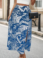 Jupe Longue Fleurie Fendue - Vignette | Dame Fleur