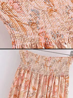 Jupe Longue Fleurie Rose - Vignette | Dame Fleur