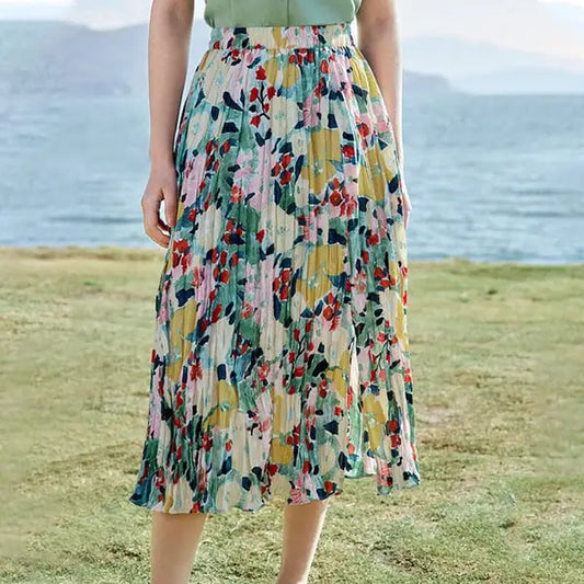 Jupe Longue Imprimée Fleurie | Dame Fleur
