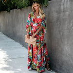 Kimono à Fleur Long - Vignette | Dame Fleur