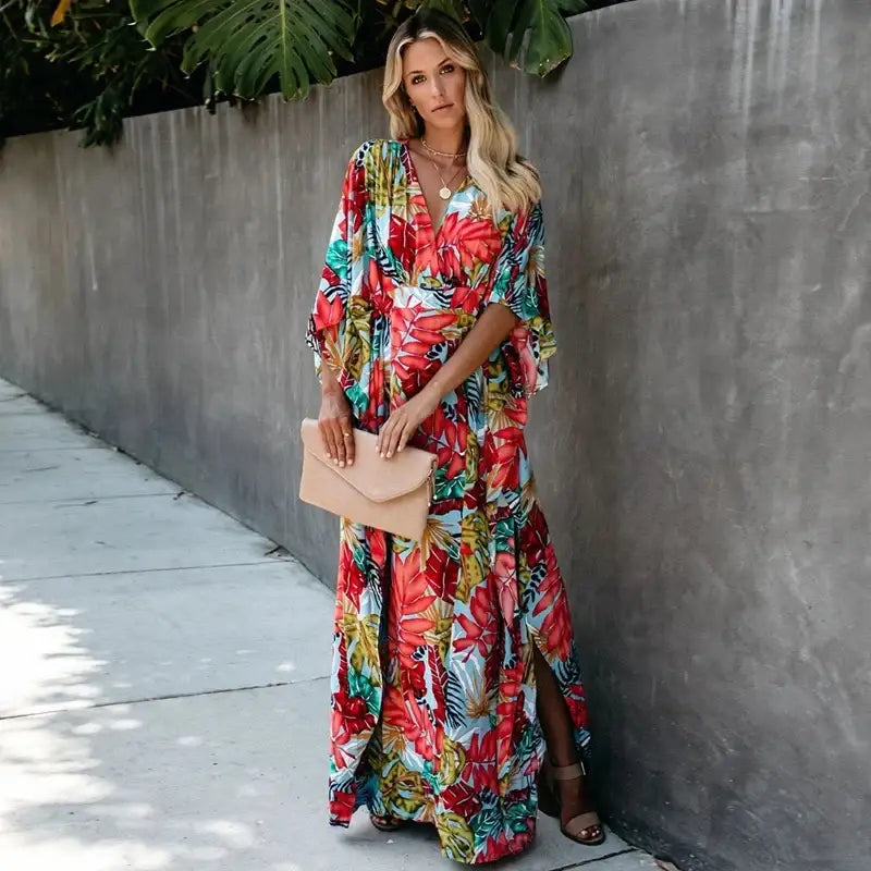 Kimono à Fleur Long | Kimono Passion