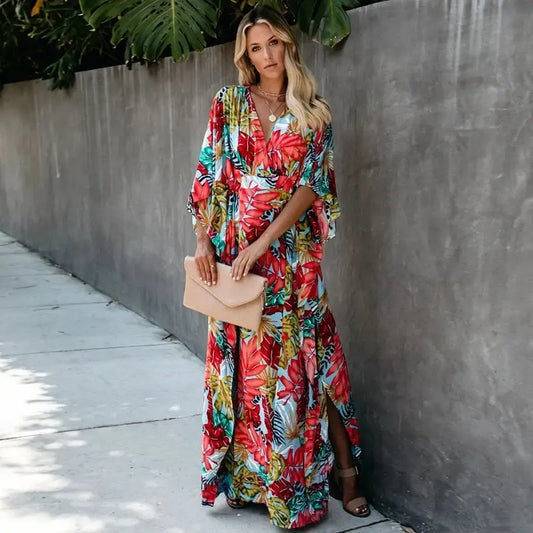 Kimono à Fleur Long | Kimono Passion