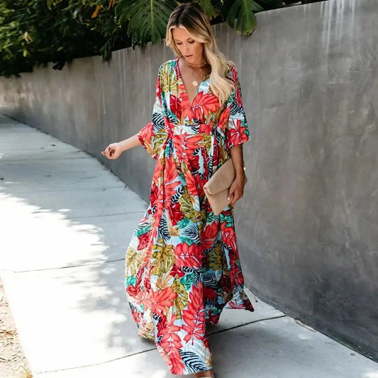 Kimono à Fleur Long | Kimono Passion