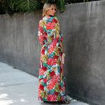 Kimono à Fleur Long - Vignette | Dame Fleur
