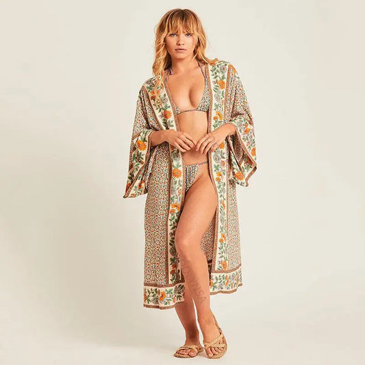 Kimono Court Fleuri | Kimono Passion