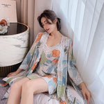 Kimono Femme Japonais Fleurs de Cerisier - Vignette | Dame Fleur
