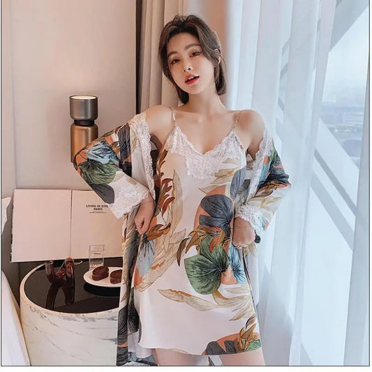 Kimono Femme Japonais Fleurs de Cerisier | Kimono Passion