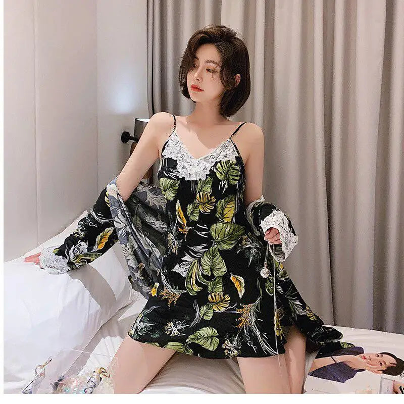 Kimono Femme Japonais Fleurs de Cerisier | Kimono Passion