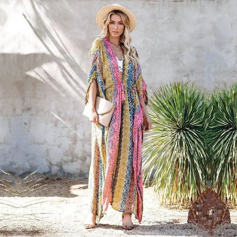 Kimono Fleuri Jaune | Kimono Passion