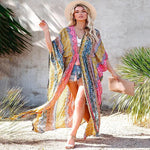 Kimono Fleuri Jaune - Vignette | Dame Fleur