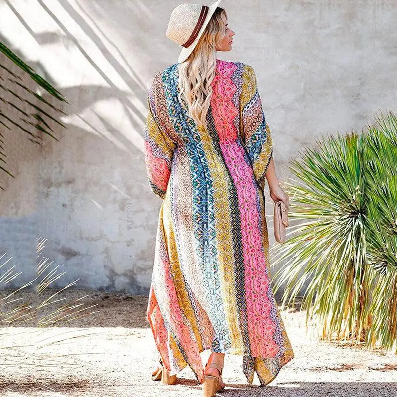 Kimono Fleuri Jaune | Kimono Passion