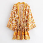 Kimono Fleuri Mi Long - Vignette | Dame Fleur
