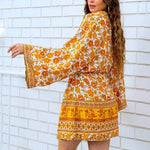 Kimono Fleuri Mi Long - Vignette | Dame Fleur