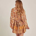 Kimono Fleuri Mi Long - Vignette | Dame Fleur