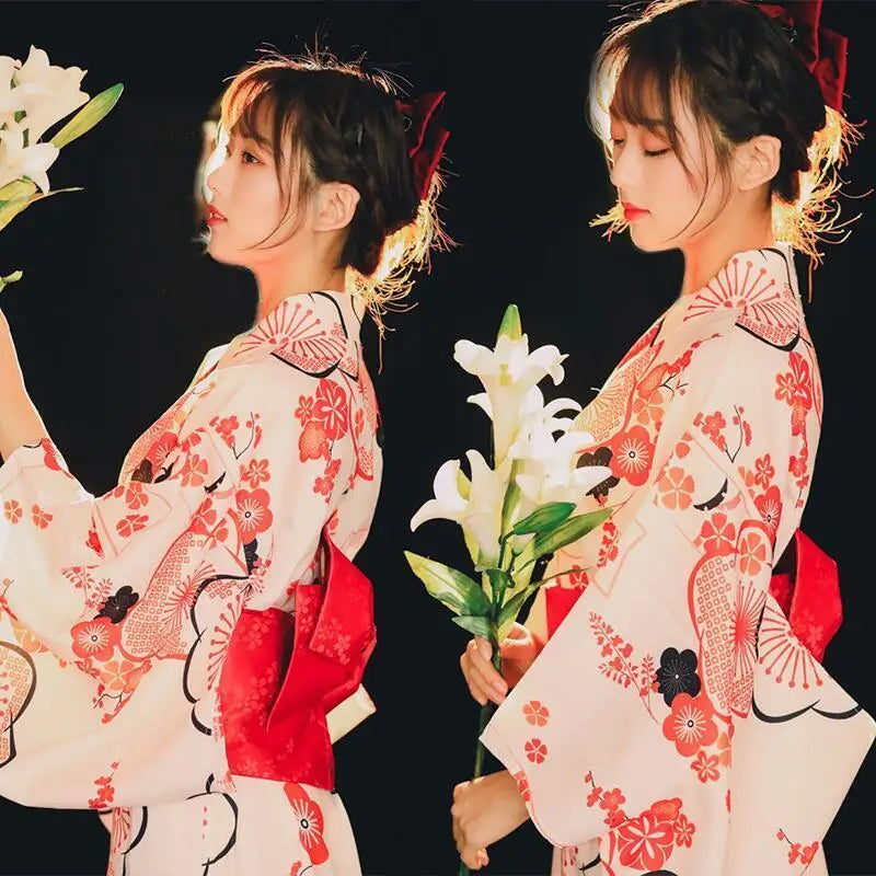 Kimono Fleuri Motifs Japonais | Dame Fleur
