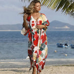 Kimono Fleuri Plage - Vignette | Dame Fleur