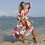 Kimono Fleuri Plage - Vignette | Dame Fleur