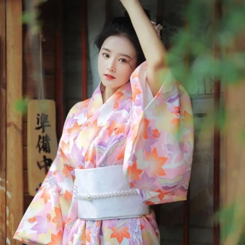 Kimono Japonais Fleuri Coloré | Dame Fleur