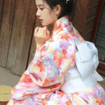 Kimono Japonais Fleuri Coloré - Vignette | Dame Fleur