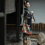 Kimono Japonais Fleurs - Vignette | Dame Fleur