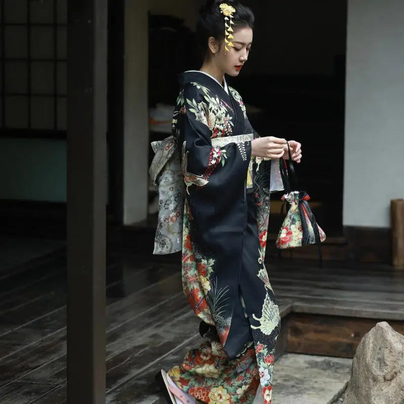 Kimono Japonais Fleurs | Dame Fleur