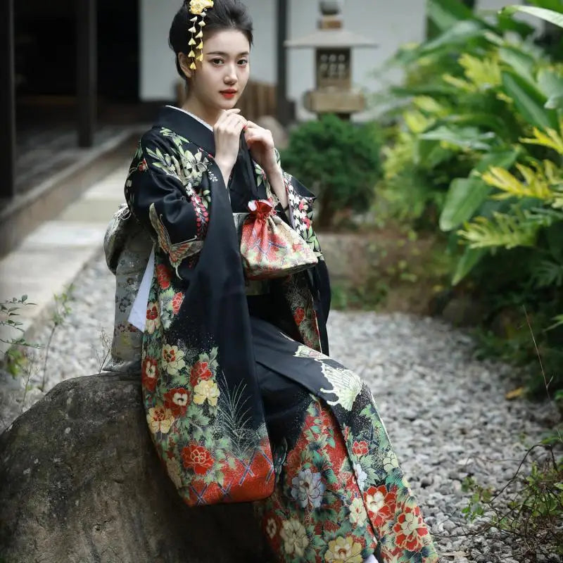 Kimono Japonais Fleurs | Dame Fleur