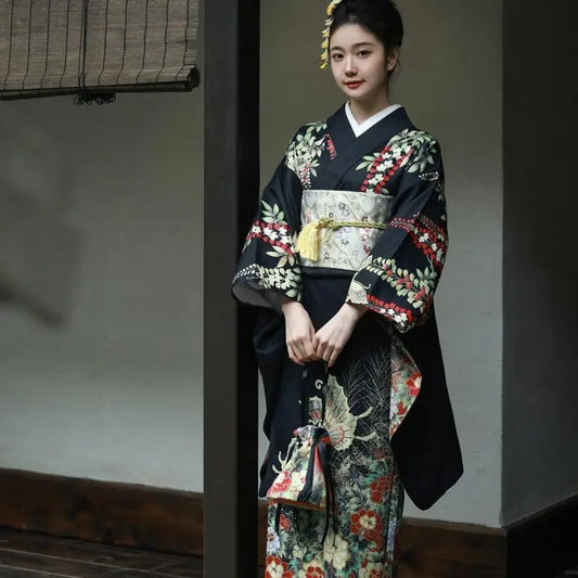 Kimono Japonais Fleurs | Dame Fleur