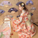 Kimono Japonais Fleurs Kitsune - Vignette | Dame Fleur