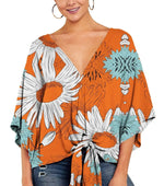 Kimono Manche Courte Femme Fleuri - Vignette | Dame Fleur