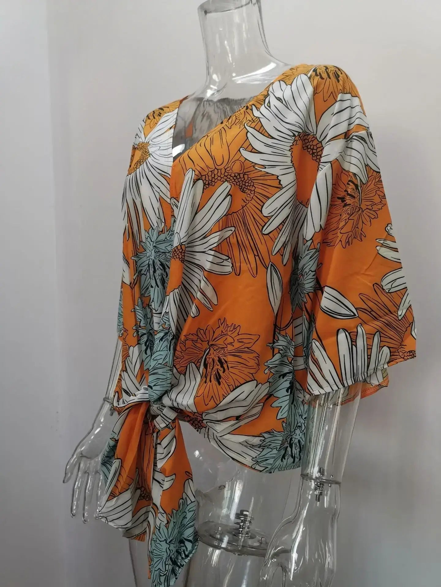 Kimono Manche Courte Femme Fleuri | Dame Fleur