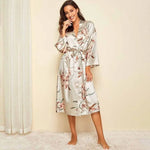 Kimono Satin Fleuri - Vignette | Dame Fleur