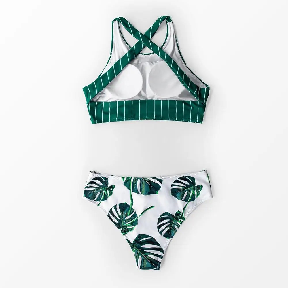 Maillot de bain feuille de palmier | Dame Fleur