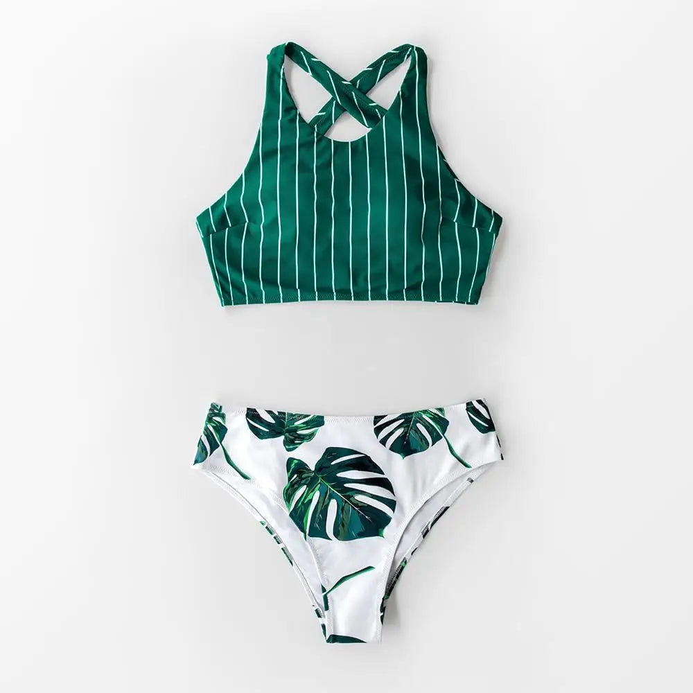 Maillot de bain feuille de palmier | Dame Fleur