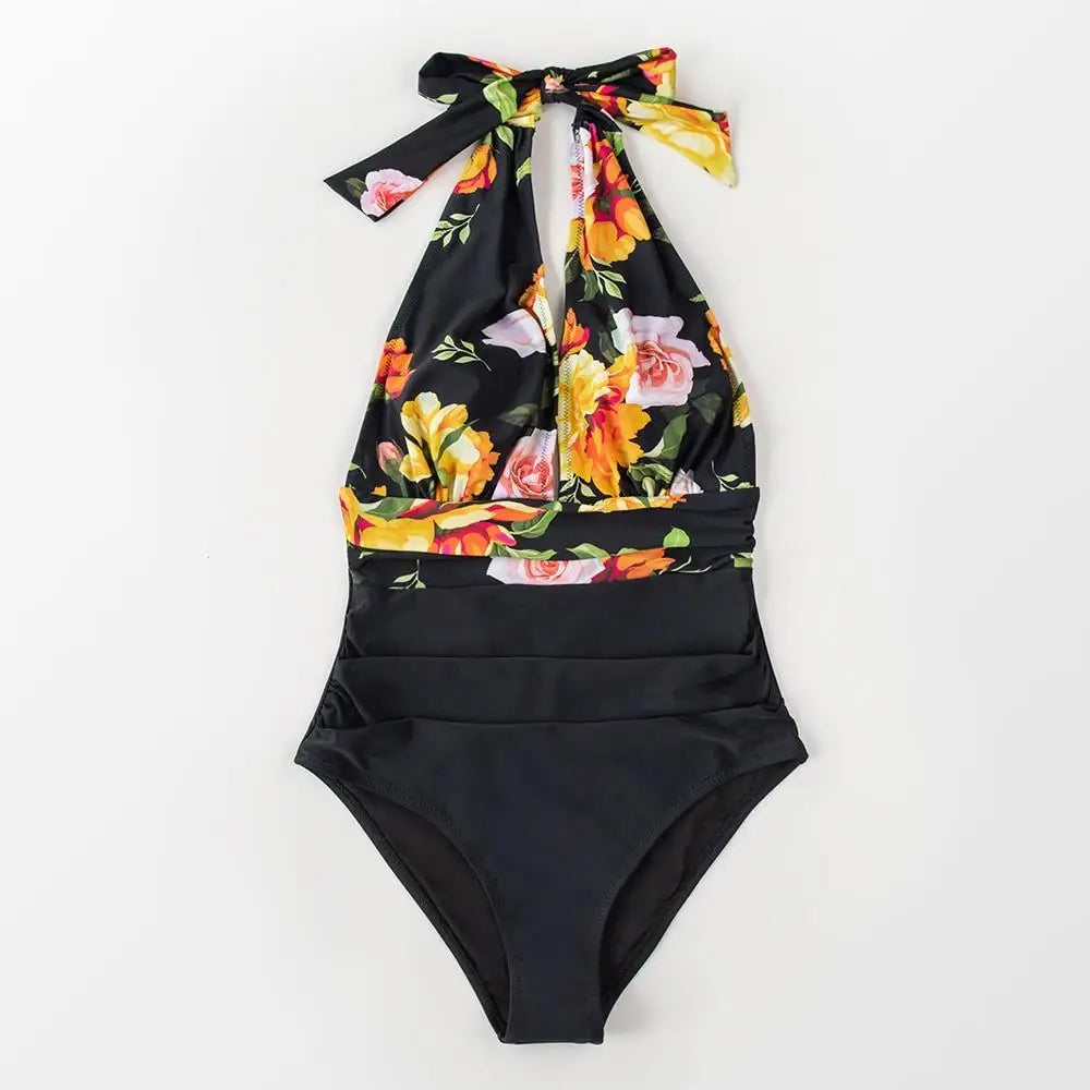 Maillot de bain fleuri 1 pièce | Dame Fleur