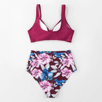 Maillot de Bain Fleuri 2 Pièces - Vignette | Dame Fleur
